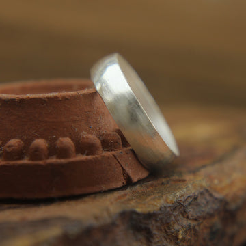 999 Pure Silver handmade 4mm wide Band