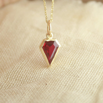 Custom Ruby Charm, Birthday Gift Jewelry, Special Occasion Pendant