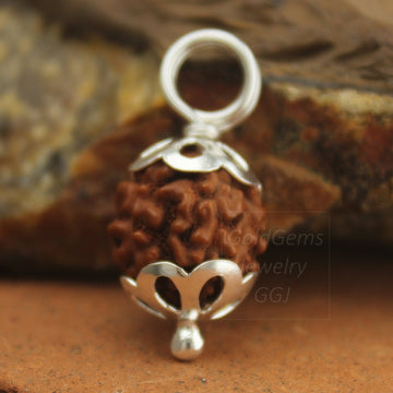 meditation pendant, healing necklace, rudraksha pendant, sacred jewelry