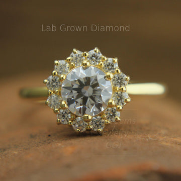 delicate ring, heirloom ring, solitaire ring, round diamond, handcrafted jewelry, stylish ring, premium ring, sentimental gift