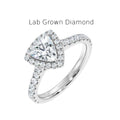 Sparkling Lab-Grown Diamond Engagement Ring, Elegant Split Shank Diamond Ring in 14K Gold