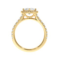 Handcrafted Lab-Grown Diamond Engagement Ring, Luxury Trillion Cut Diamond Ring in Recycled Gold