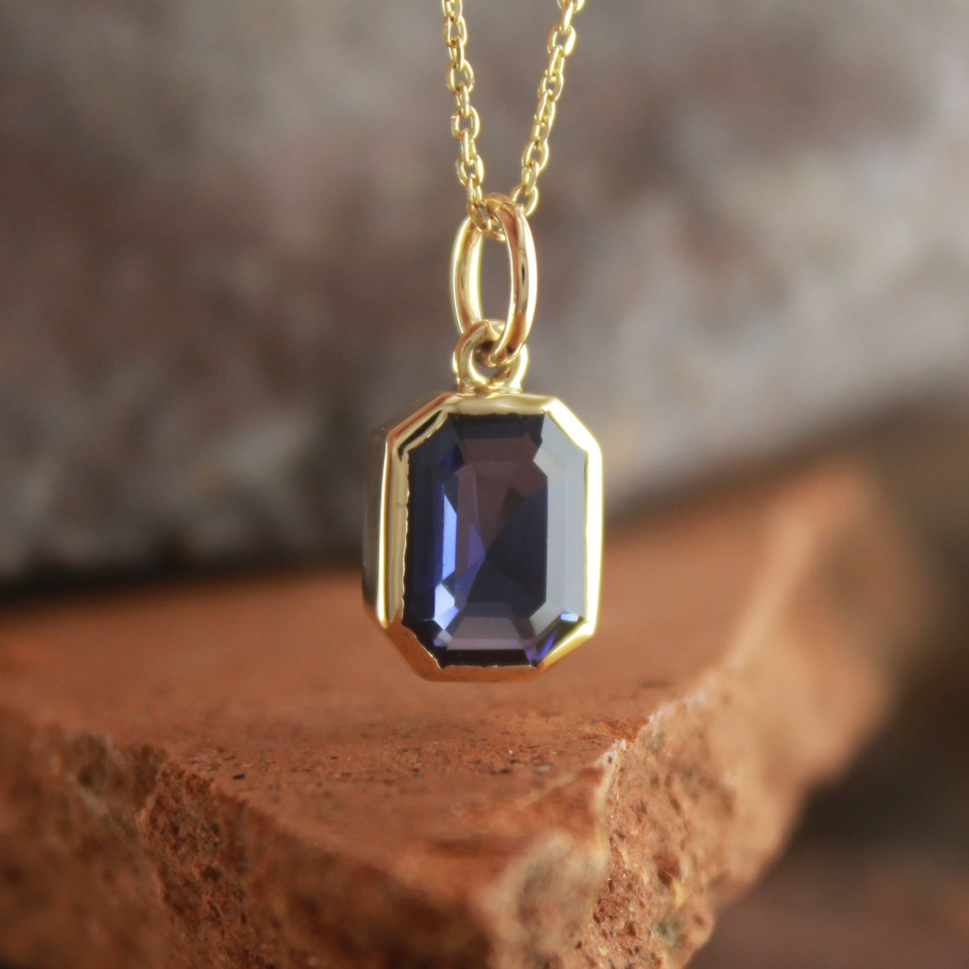 Blue Sapphire Charm Necklace – Perfect Everyday Gemstone Jewelry,
Delicate Gold Blue Sapphire Necklace – Wear Alone or Stack,
Sapphire Gold Pendant for Daily Elegance – Lab Created & Handmade