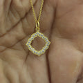 Everyday Elegance, Elegant Lab Diamond Charm – Vintage Inspired Style, Micropavé Lab Diamond Pendant