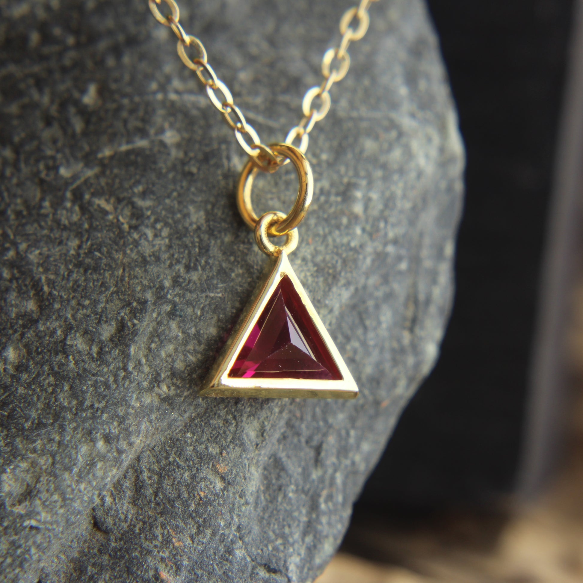 , Elegant Ruby Pendant for Brides, Timeless Ruby Necklace Gift