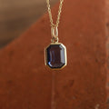 Blue Sapphire Charm Necklace – Minimalist Bezel Pendant Jewelry,
Fine Gold Pendant with Blue Lab Sapphire – Light & Elegant Jewelry,
Handcrafted Sapphire Pendant in Gold – Dainty Necklace Gift Idea,