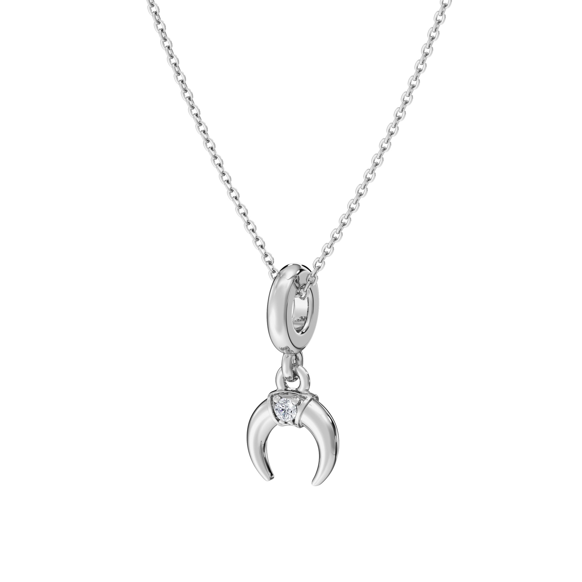 Lucky Pendant Necklace – Lab Diamond Horse Shoe Design
Recycled Gold Necklace – Horse Shoe Shaped Lab Diamond Gift