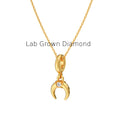 Solitaire Lab Diamond Pendant – Horse Shoe Charm in Gold
Symbolic Horse Shoe Necklace – Lab Diamond Birthday Gift