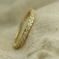diamond band, ethical gold, handmade ring, recycled materials, sustainable luxury, elegant design, modern elegance