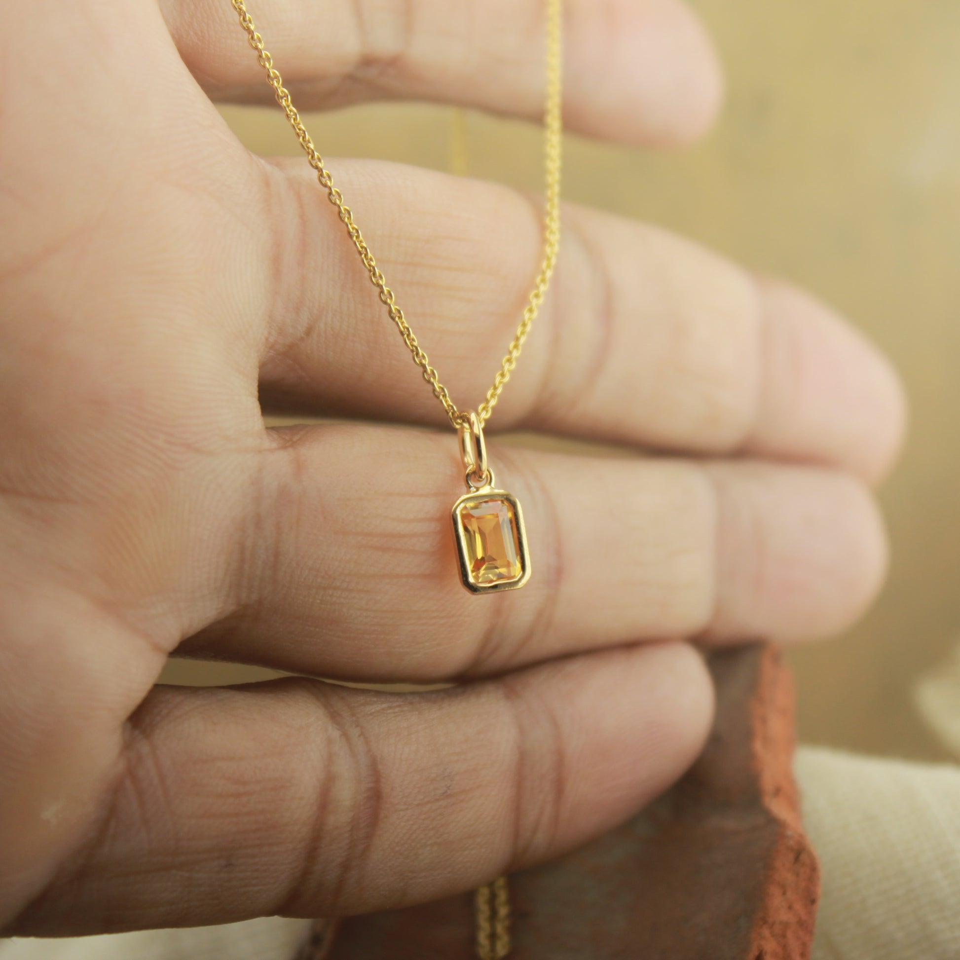 Ethical Handmade Jewelry, Elegant Layering Necklace, Modern Gold Pendant Jewelry, Lightweight Sapphire Necklace