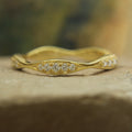 Sustainable Diamond Eternity Ring – Handmade Knife Edge Band in Recycled Gold

Handmade Knife Edge Diamond Band – Ethical Stacking Ring in Recycled Gold