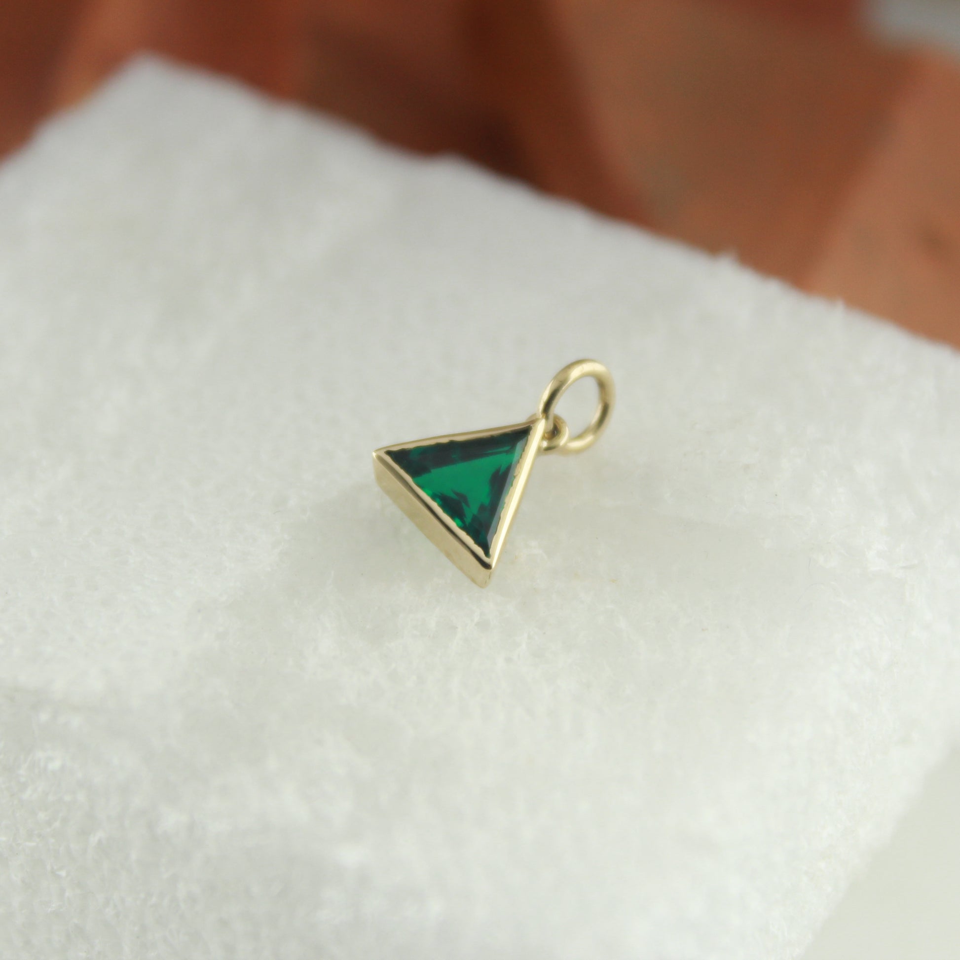 Emerald Pendant for Everyday Wear, Emerald Necklace for Special Occasions, 14K Gold Jewelry with Red Emerald, Emerald Pendant Necklace for Gifting,