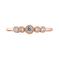 Women’s Bezel Diamond Band – Unique Filigree Gold Wedding Ring