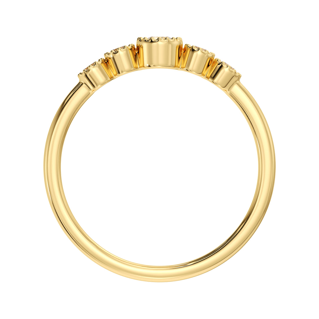Diamond Stacking Wedding Band – Filigree Bezel Set Gold Ring ADR221, Gold Bezel Diamond Ring – Filigree Stacking Wedding Band for Her
