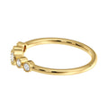 Comfort Fit Diamond Wedding Band – Filigree Gold Stacking Ring