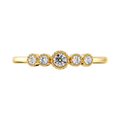 Diamond Stacking Wedding Band – Filigree Bezel Set Gold Ring ADR221, Gold Bezel Diamond Ring – Filigree Stacking Wedding Band for Her