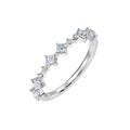Handmade Princess Diamond Band – Stacking Gold Wedding Ring ADR254
