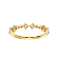  Diamond Stacking Band – Princess Cut Wedding Ring in Gold
