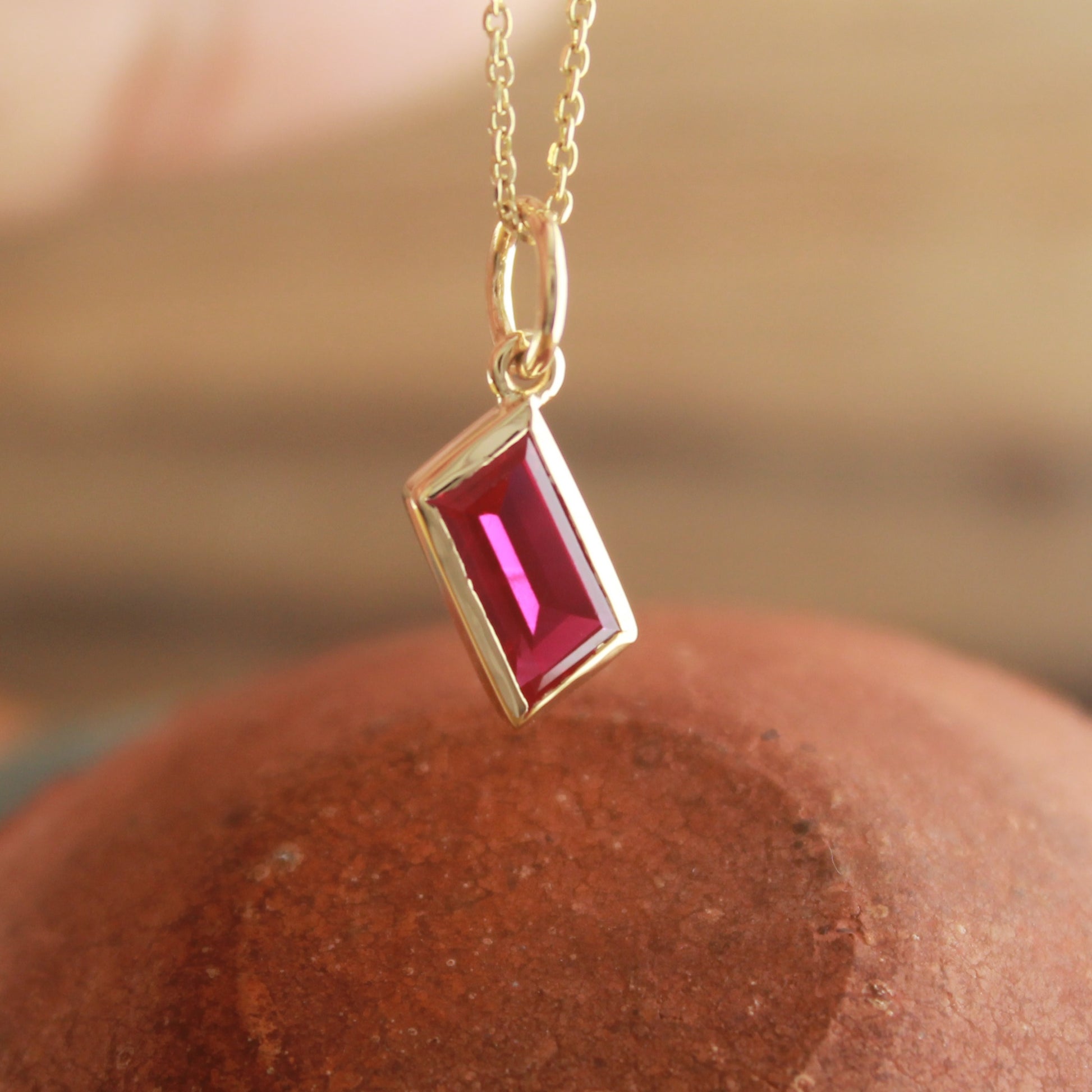Custom Cut Ruby Gold Necklace – Fine Jewelry for Women,
Minimal Ruby Gemstone Pendant – Perfect Gift for Her,