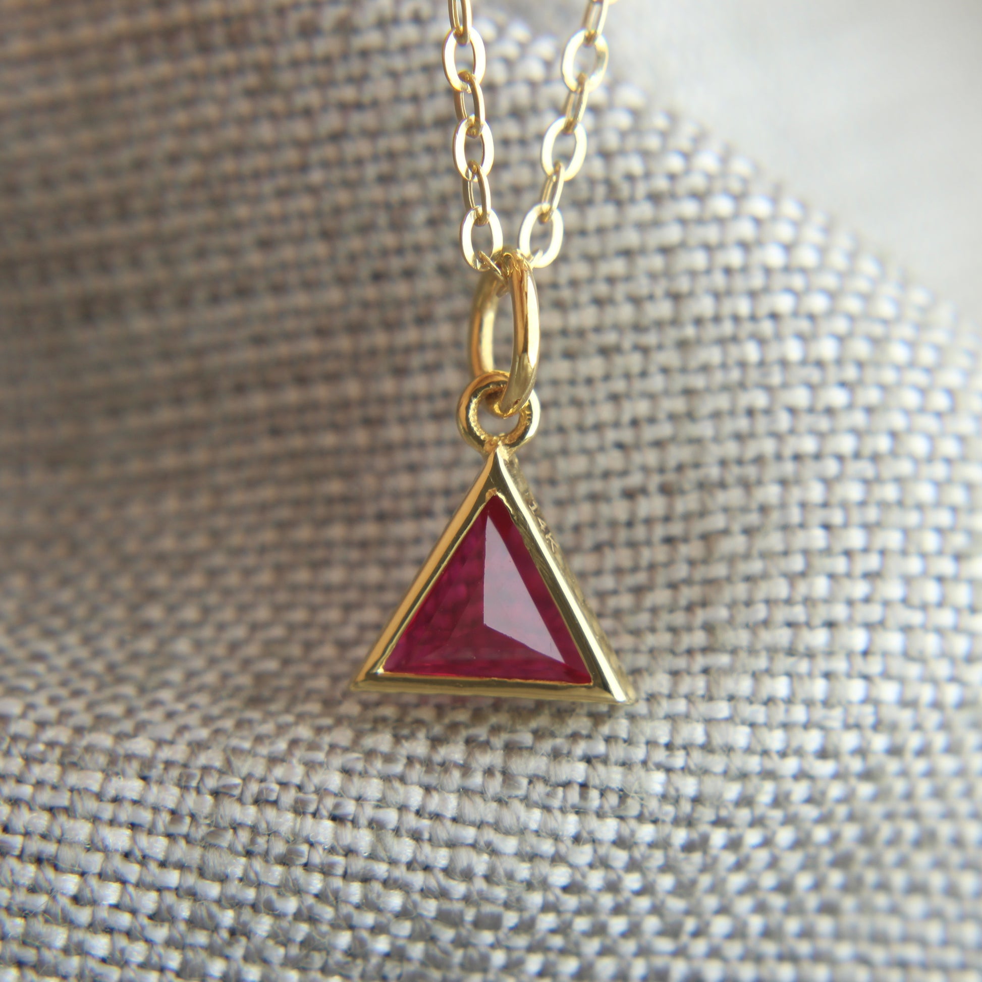 Ruby Pendant Necklace for Gifting, Artisan Cut Ruby Jewelry Design